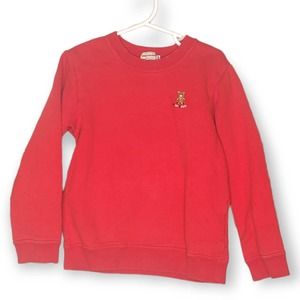 Miki house Red Teddy Bear Sweater 120 cm